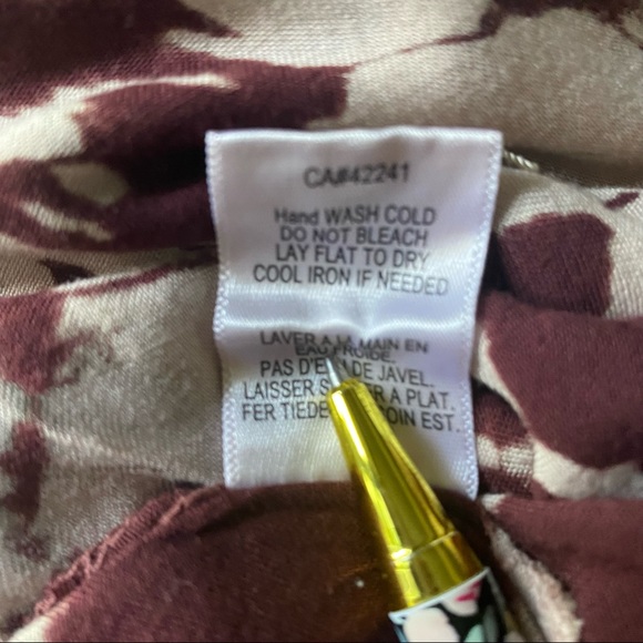 NEW Young Fabulous & Broke Burgundy Tie Dye Dress - Picture 8 of 15